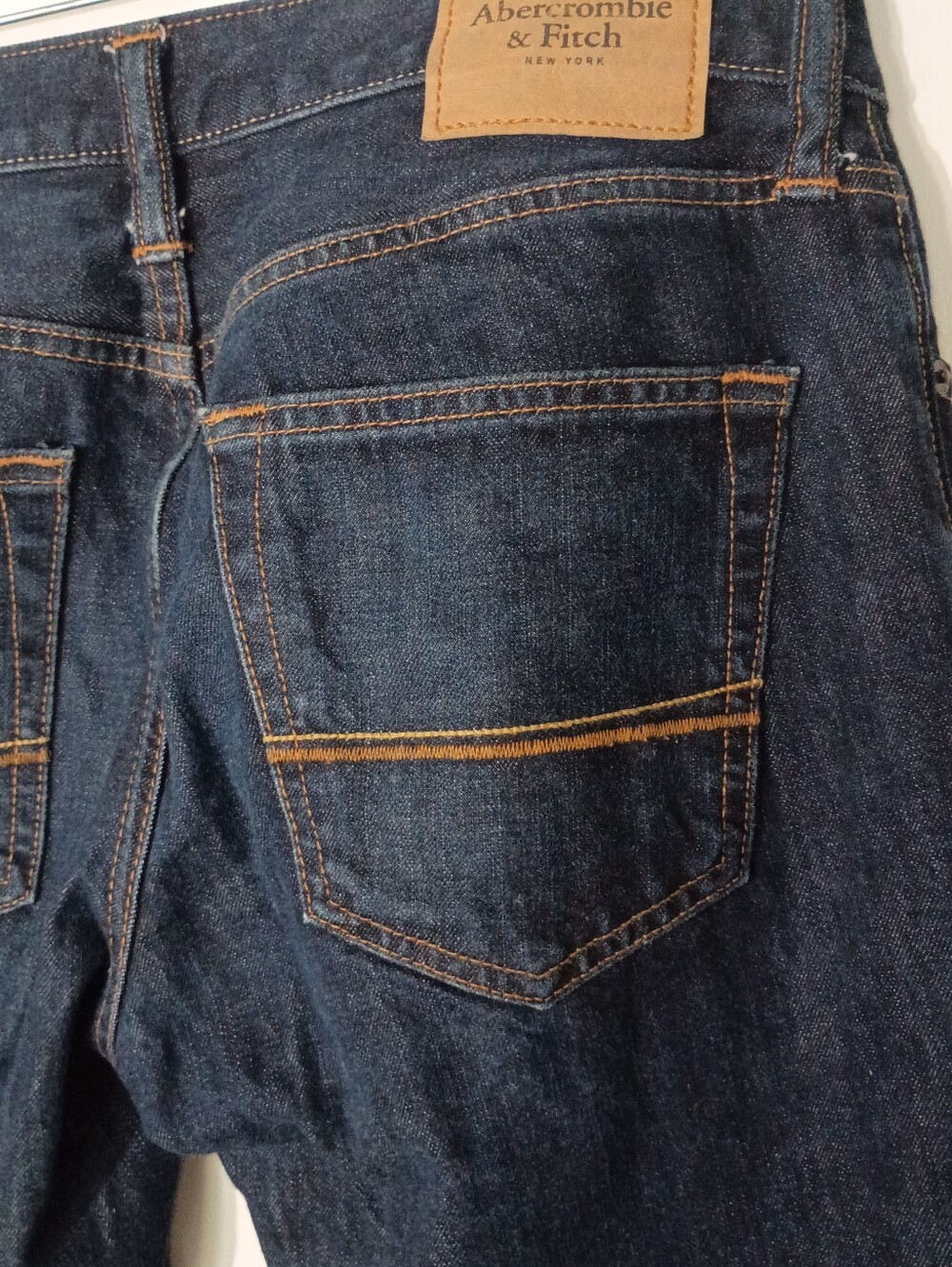 Abercrombie & Fitch The A&F Skinny Jeans Size 31x30 Dark Wash Denim Button image 6